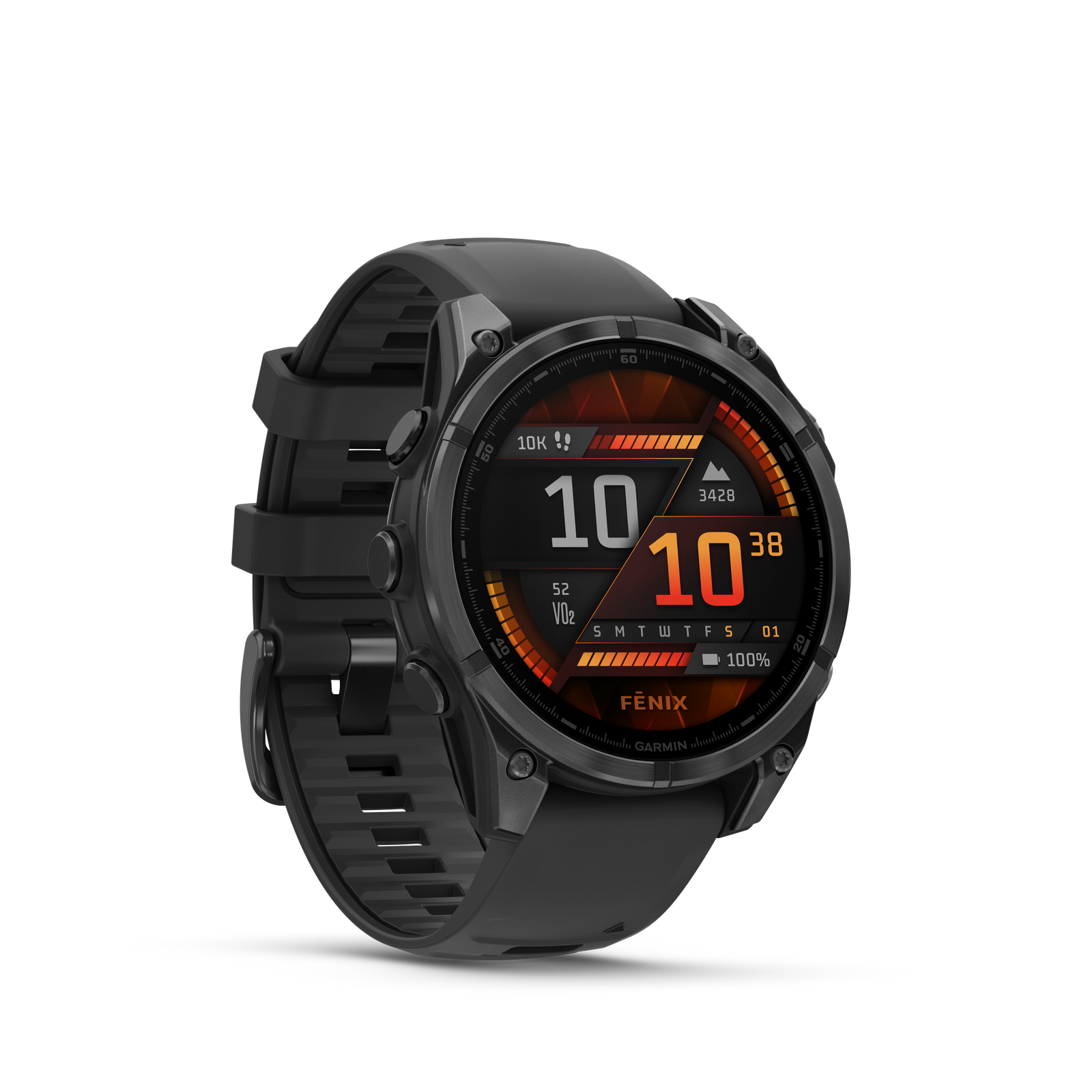 Garmin Fenix 8 AMOLD 47mm Slate Gray with Black Silicone Band