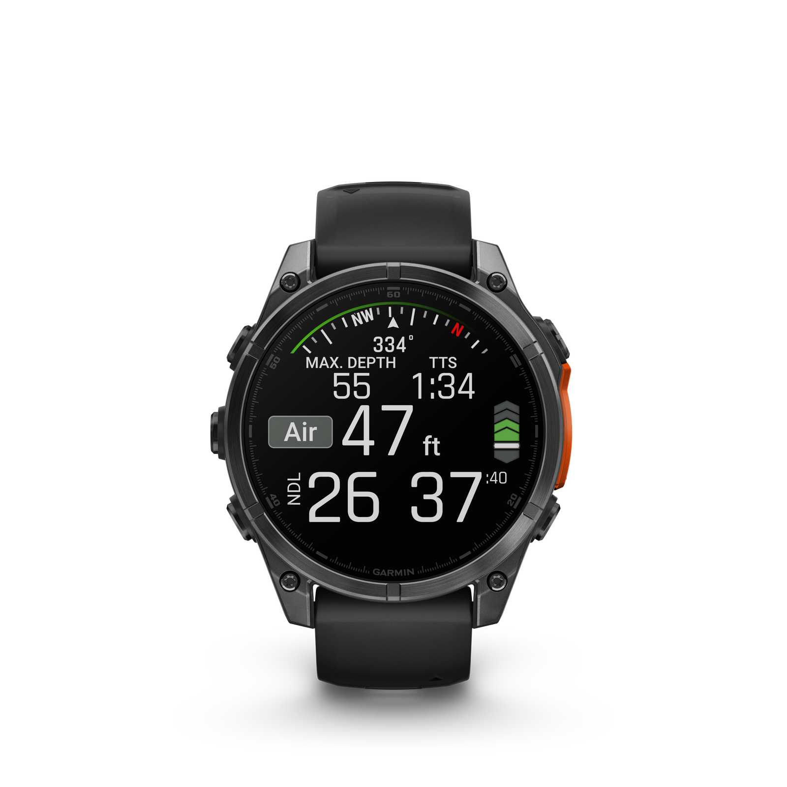 Garmin Fenix 8 AMOLD 47mm Slate Gray with Black Silicone Band