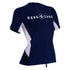 Aqualung loose Fit Womans Short Sleeve Rashguard Navy/White Size MED