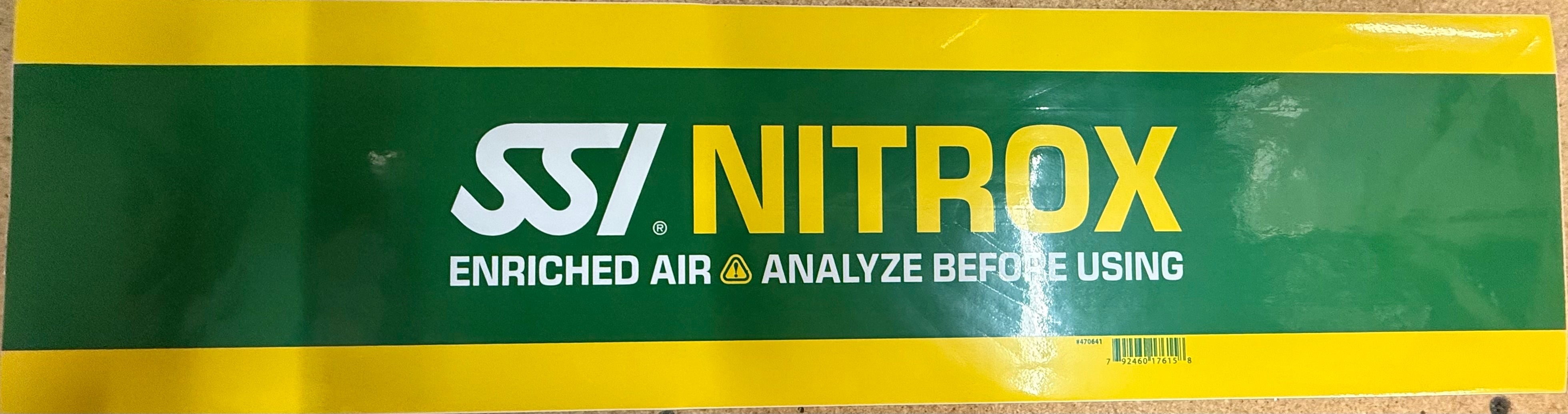 SSI Nitrox Tank Sticker