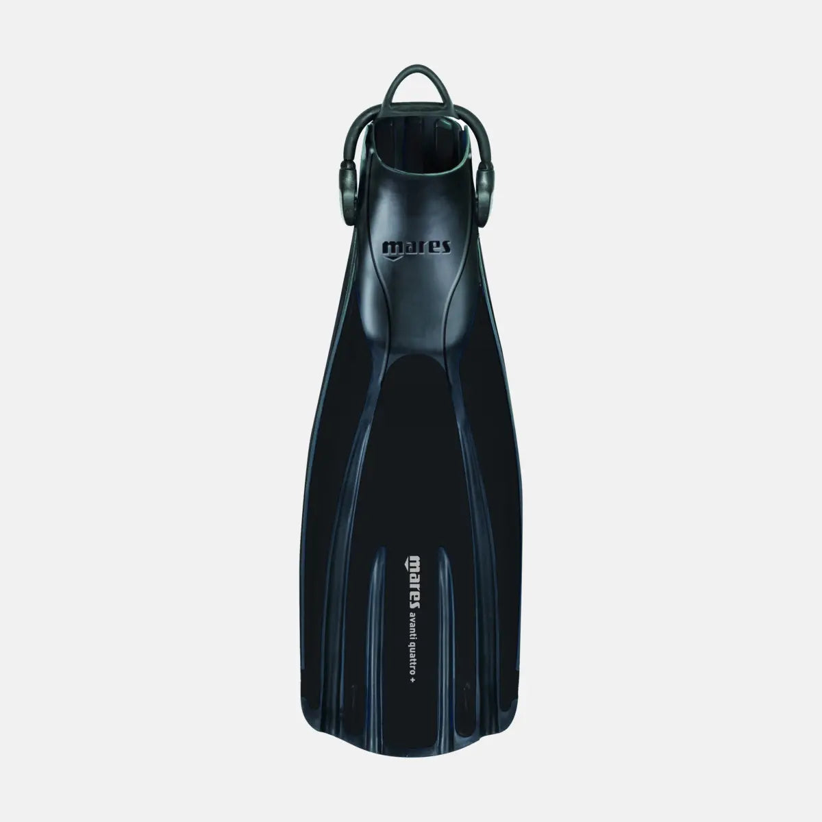 Mares Avanti Quattro+ fins in Black, Channel Thrust blade design for effortless propulsion
