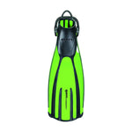 Mares Avanti Quattro+ fins in Lime, Channel Thrust blade design for effortless propulsion