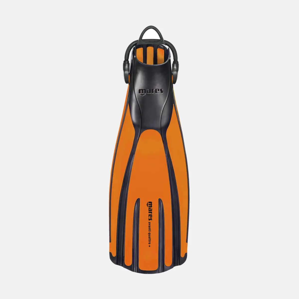 Mares Avanti Quattro+ fins in Orange, Channel Thrust blade design for effortless propulsion