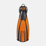 Mares Avanti Quattro+ fins in Orange, Channel Thrust blade design for effortless propulsion