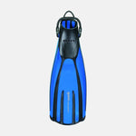 Mares Avanti Quattro+ fins in Royal Blue, Channel Thrust blade design for effortless propulsion