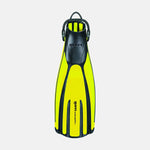 Mares Avanti Quattro+ fins in Yellow, Channel Thrust blade design for effortless propulsion