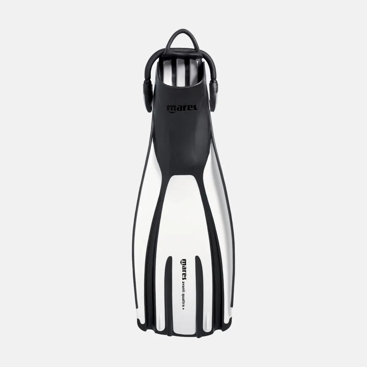 Mares Avanti Quattro+ fins in White, Channel Thrust blade design for effortless propulsion