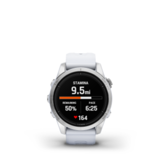 Garmin Epix Pro (Gen 2) – Standard Edition | 42 mm, Silver with Whitestone Band