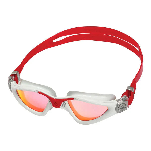 Aqua Sphere Kayenne Pro Adult Goggles Grey/Red Iridescent