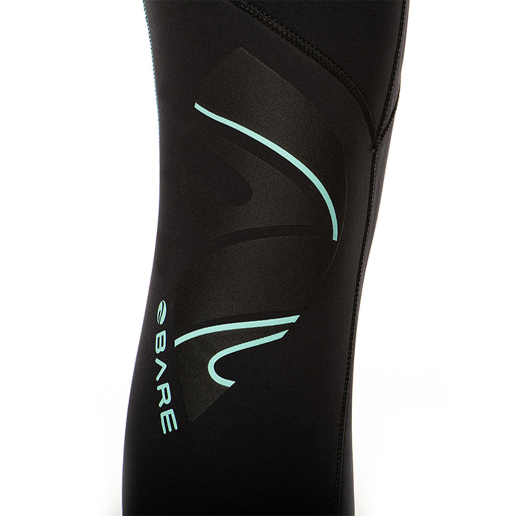 3/2mm Nixie Ultra Full, Black with Aqua Stitching, Womens wetsuit - Outside The Asylum Diving & Travel