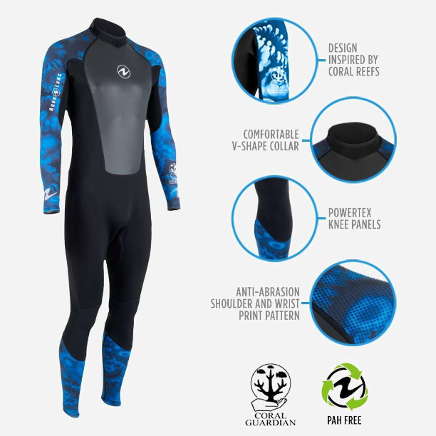 Aqua Lung HydroFlex 3mm Coral Guardian Wetsuit Womens - Outside The Asylum Diving & Travel